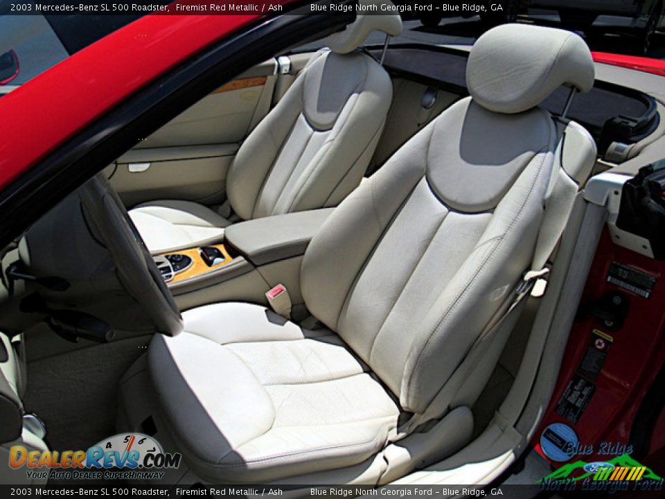 2003 Mercedes-Benz SL 500 Roadster Firemist Red Metallic / Ash Photo #14