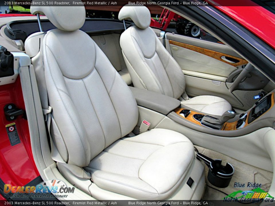 2003 Mercedes-Benz SL 500 Roadster Firemist Red Metallic / Ash Photo #15