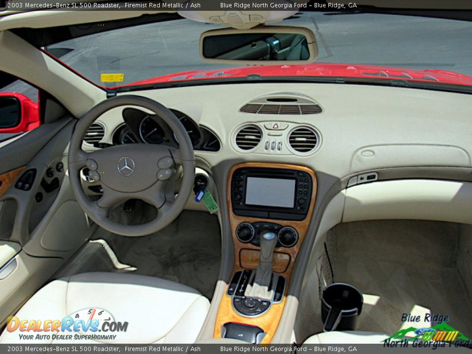 2003 Mercedes-Benz SL 500 Roadster Firemist Red Metallic / Ash Photo #17