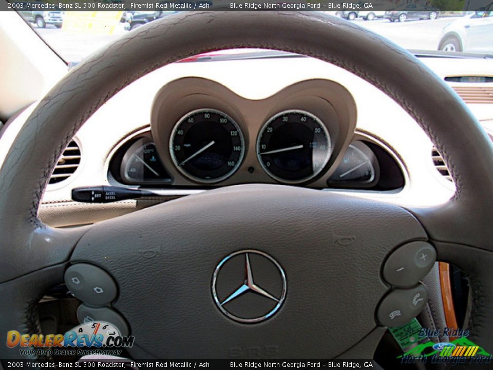 2003 Mercedes-Benz SL 500 Roadster Firemist Red Metallic / Ash Photo #21