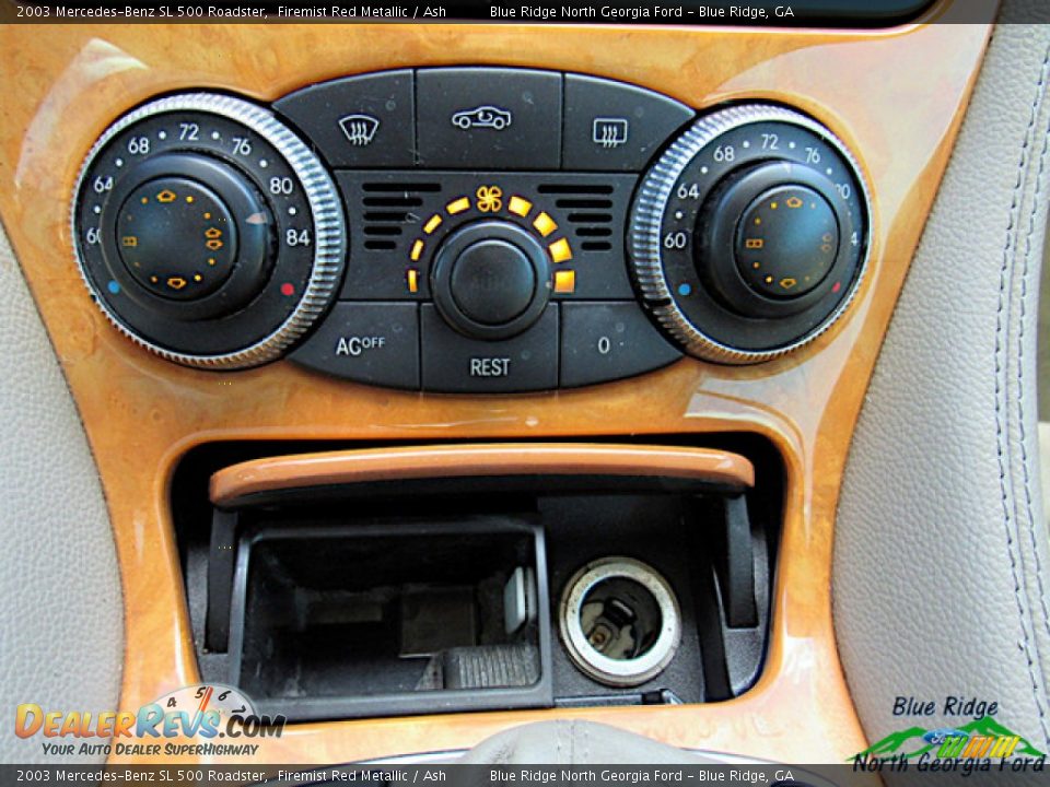 2003 Mercedes-Benz SL 500 Roadster Firemist Red Metallic / Ash Photo #22