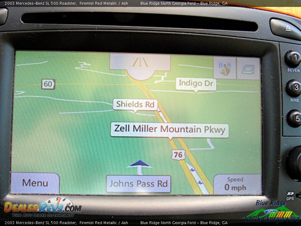 2003 Mercedes-Benz SL 500 Roadster Firemist Red Metallic / Ash Photo #24