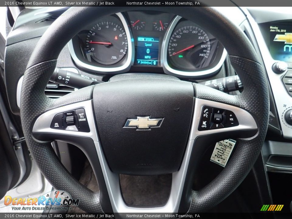 2016 Chevrolet Equinox LT AWD Silver Ice Metallic / Jet Black Photo #26