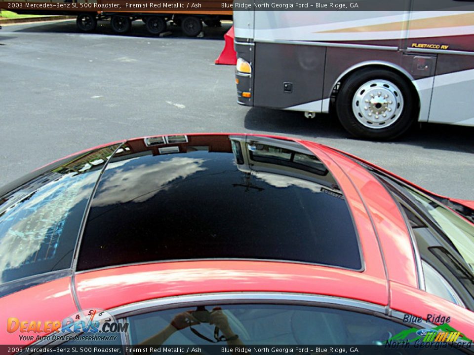 2003 Mercedes-Benz SL 500 Roadster Firemist Red Metallic / Ash Photo #27