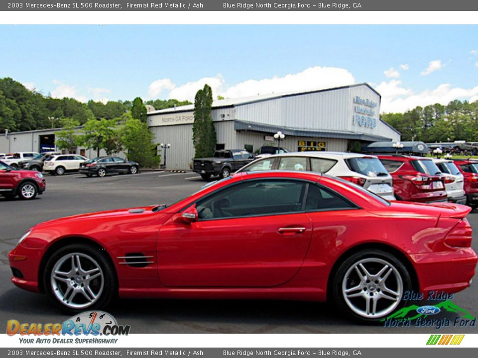 2003 Mercedes-Benz SL 500 Roadster Firemist Red Metallic / Ash Photo #28