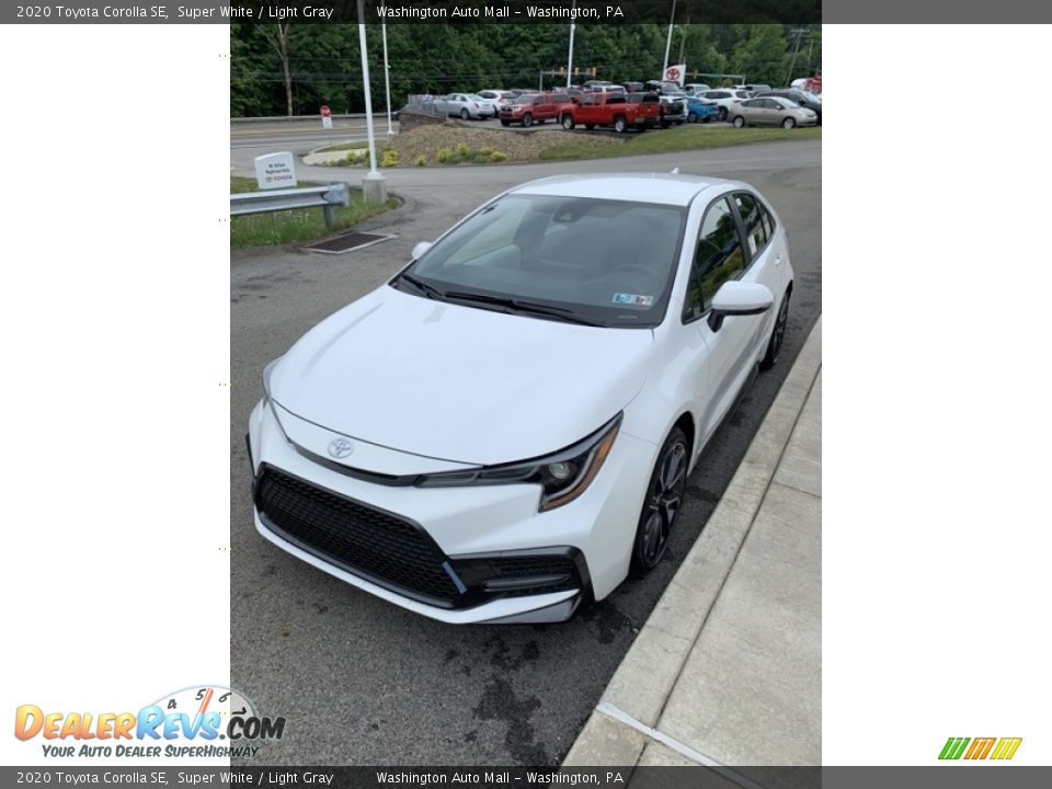 2020 Toyota Corolla SE Super White / Light Gray Photo #4