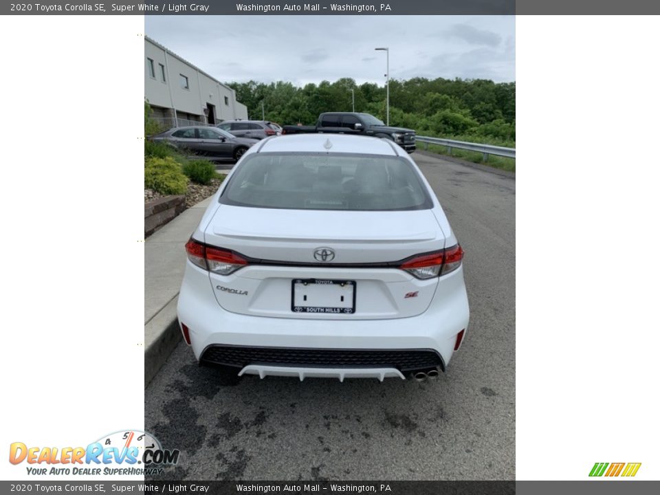 2020 Toyota Corolla SE Super White / Light Gray Photo #6