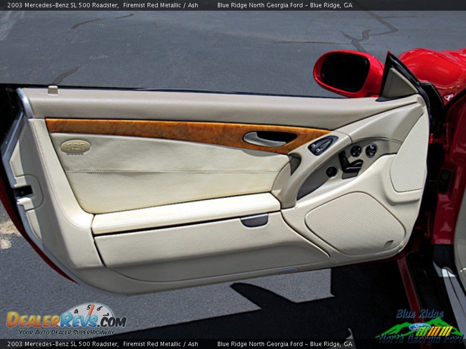 2003 Mercedes-Benz SL 500 Roadster Firemist Red Metallic / Ash Photo #32