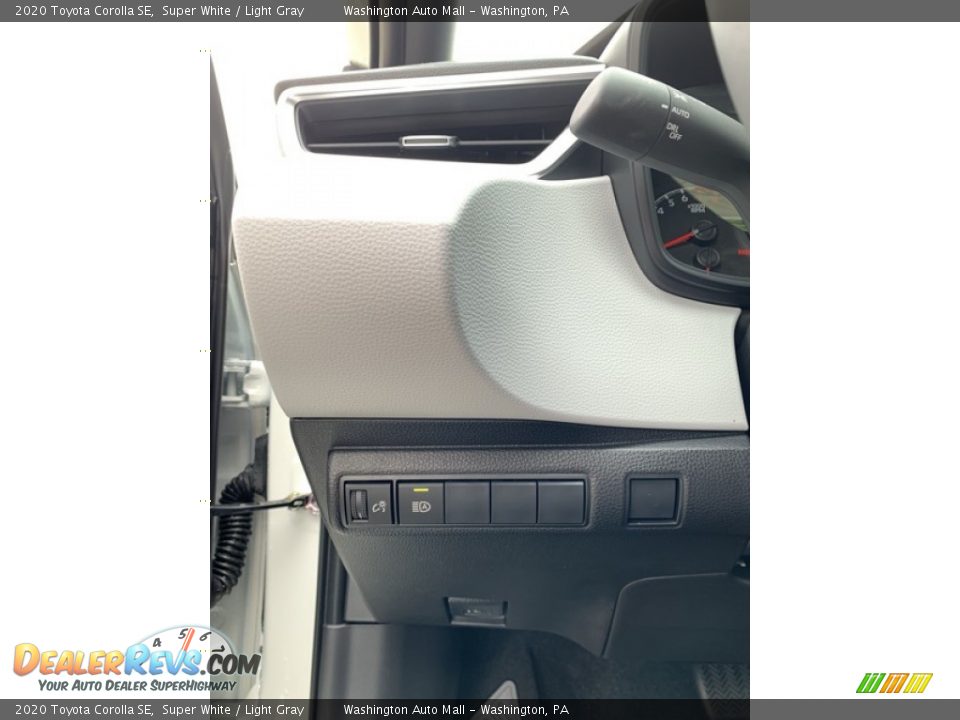 2020 Toyota Corolla SE Super White / Light Gray Photo #10