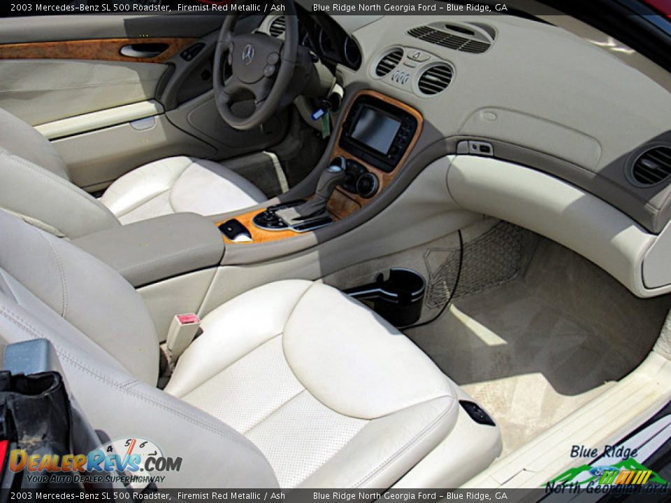 2003 Mercedes-Benz SL 500 Roadster Firemist Red Metallic / Ash Photo #34