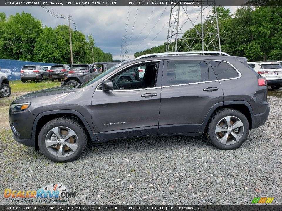 2019 Jeep Compass Latitude 4x4 Granite Crystal Metallic / Black Photo #3