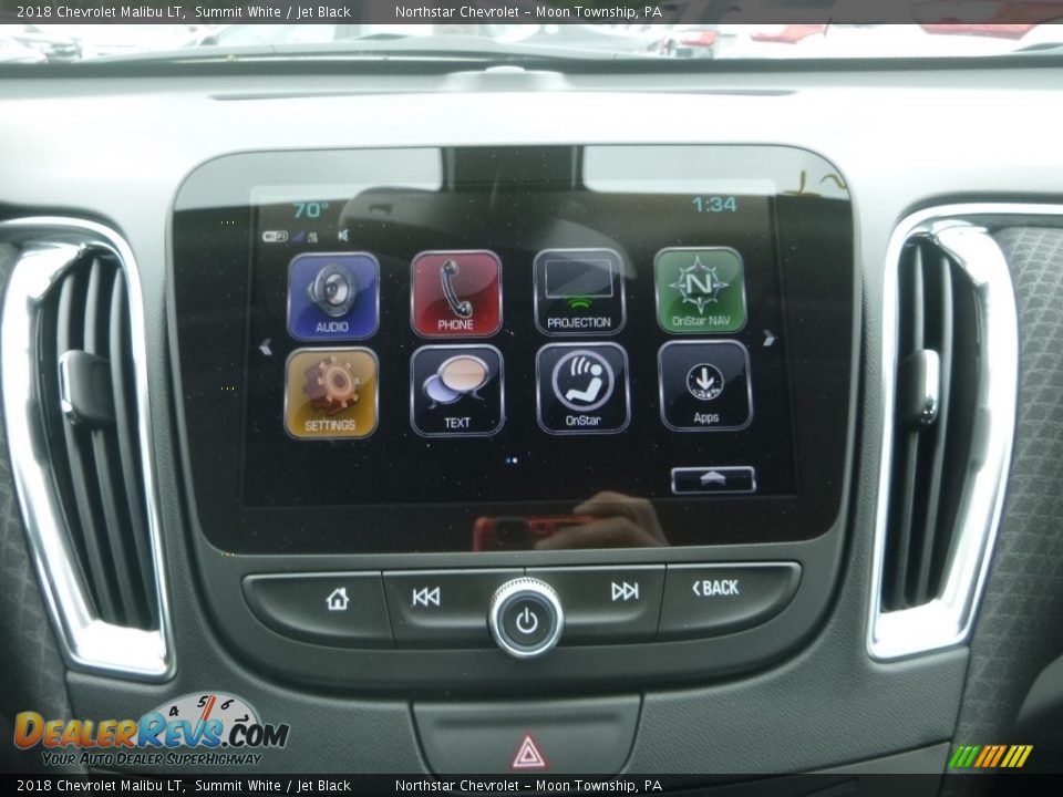 2018 Chevrolet Malibu LT Summit White / Jet Black Photo #17
