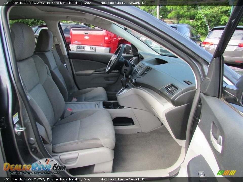 2013 Honda CR-V EX AWD Polished Metal Metallic / Gray Photo #18