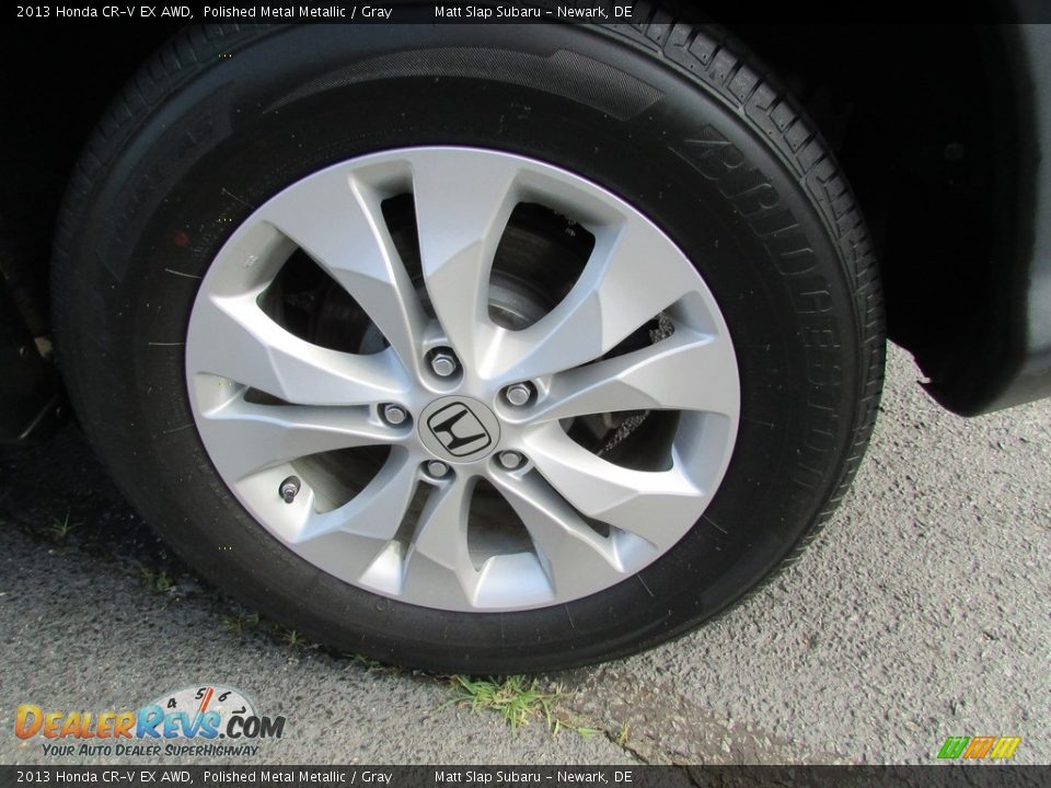 2013 Honda CR-V EX AWD Polished Metal Metallic / Gray Photo #23