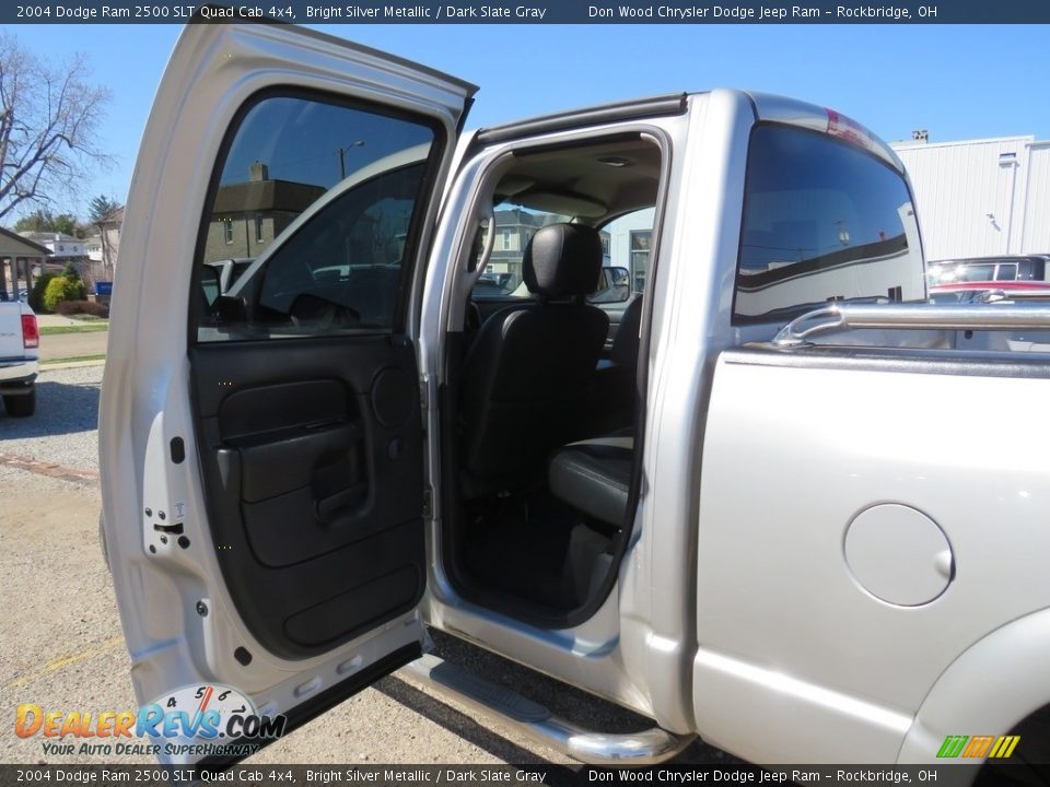 2004 Dodge Ram 2500 SLT Quad Cab 4x4 Bright Silver Metallic / Dark Slate Gray Photo #30