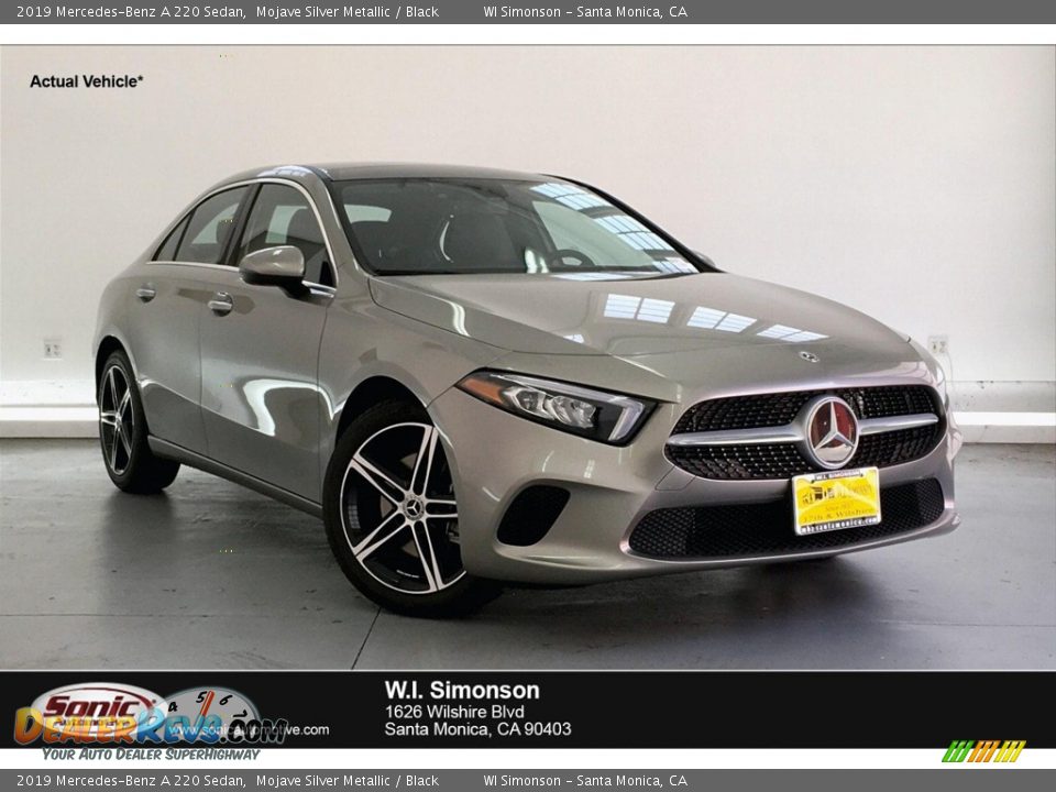 2019 Mercedes-Benz A 220 Sedan Mojave Silver Metallic / Black Photo #1