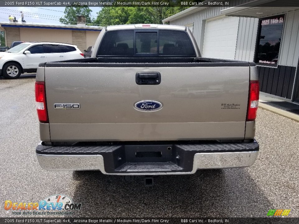 2005 Ford F150 XLT SuperCab 4x4 Arizona Beige Metallic / Medium Flint/Dark Flint Grey Photo #5