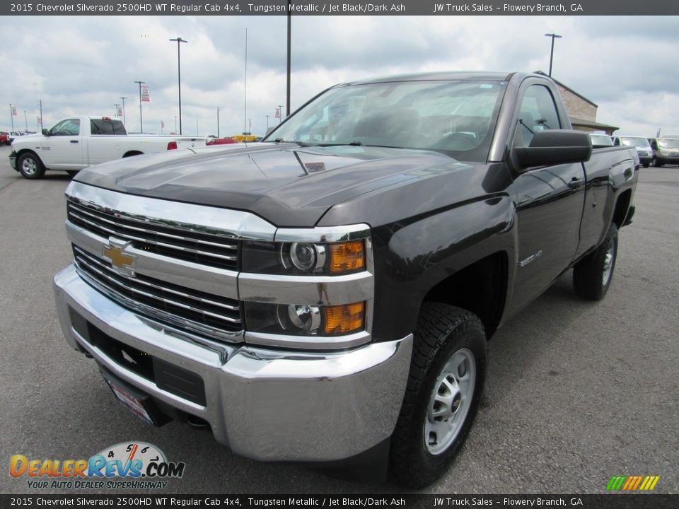 2015 Chevrolet Silverado 2500HD WT Regular Cab 4x4 Tungsten Metallic / Jet Black/Dark Ash Photo #1