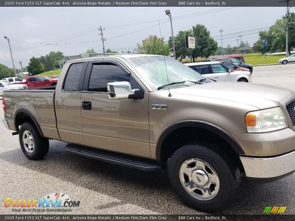 2005 Ford F150 XLT SuperCab 4x4 Arizona Beige Metallic / Medium Flint/Dark Flint Grey Photo #8