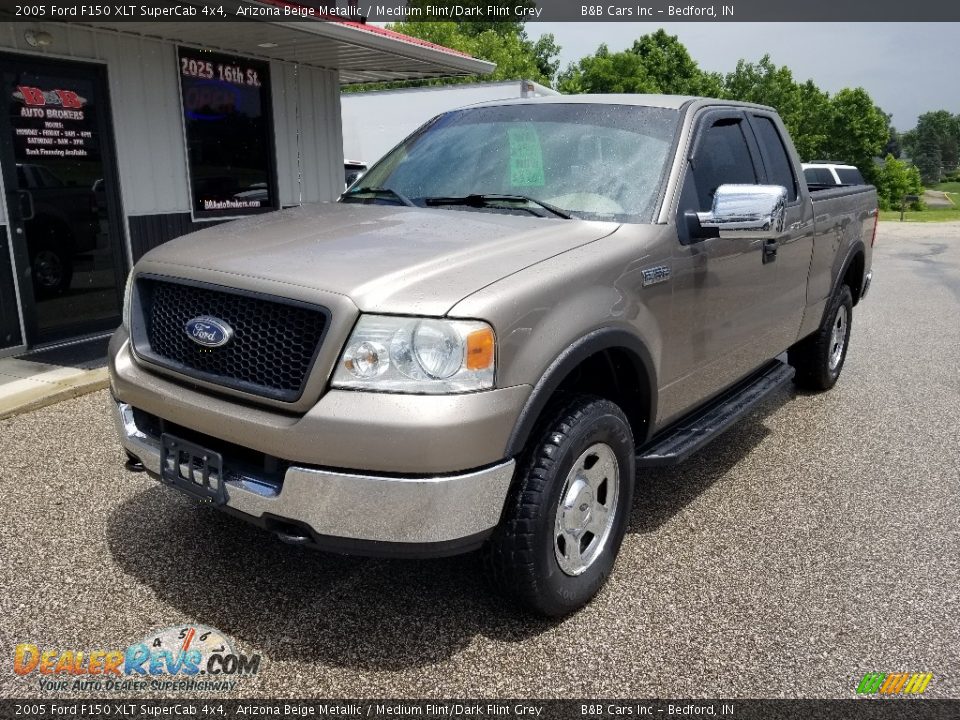 2005 Ford F150 XLT SuperCab 4x4 Arizona Beige Metallic / Medium Flint/Dark Flint Grey Photo #11