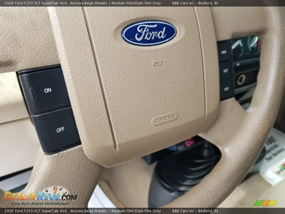 2005 Ford F150 XLT SuperCab 4x4 Arizona Beige Metallic / Medium Flint/Dark Flint Grey Photo #16