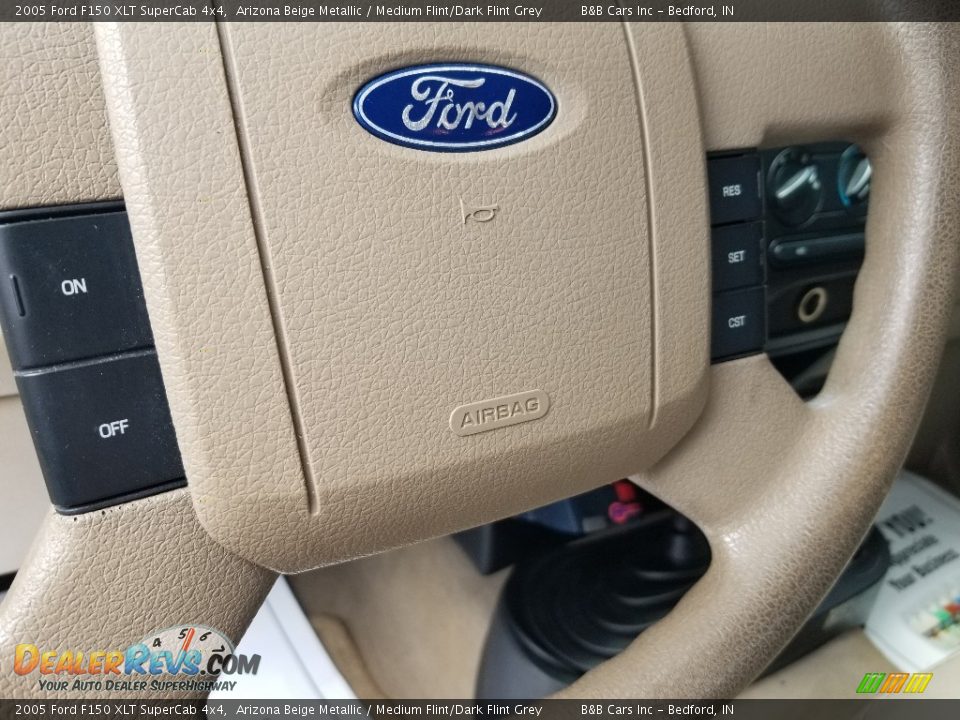 2005 Ford F150 XLT SuperCab 4x4 Arizona Beige Metallic / Medium Flint/Dark Flint Grey Photo #21