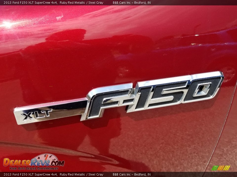 2013 Ford F150 XLT SuperCrew 4x4 Ruby Red Metallic / Steel Gray Photo #9