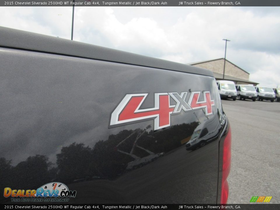 2015 Chevrolet Silverado 2500HD WT Regular Cab 4x4 Tungsten Metallic / Jet Black/Dark Ash Photo #34