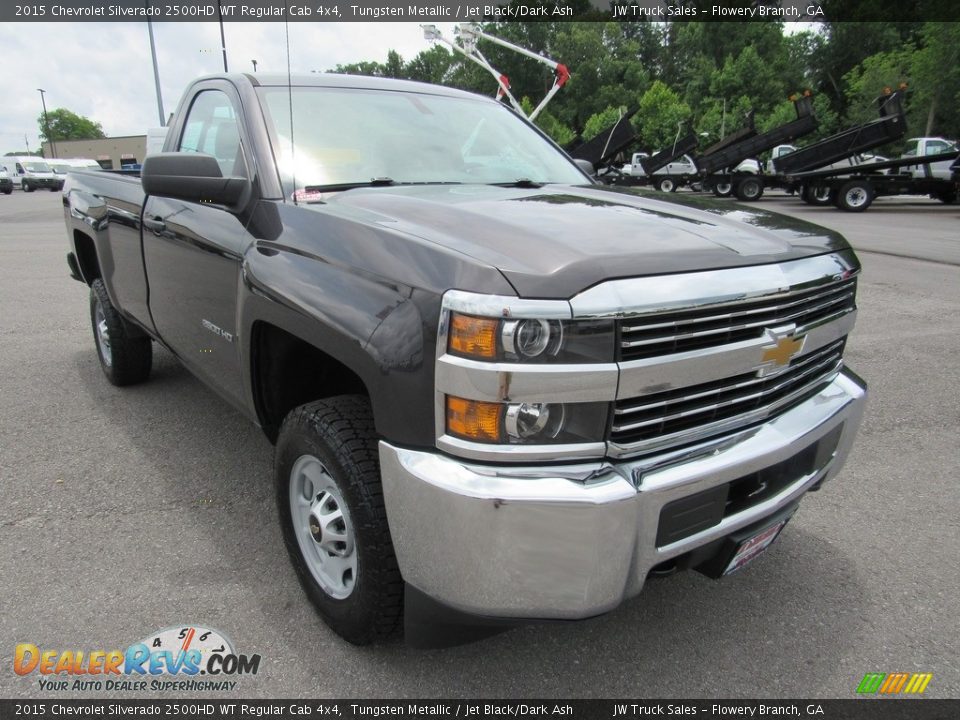 2015 Chevrolet Silverado 2500HD WT Regular Cab 4x4 Tungsten Metallic / Jet Black/Dark Ash Photo #35