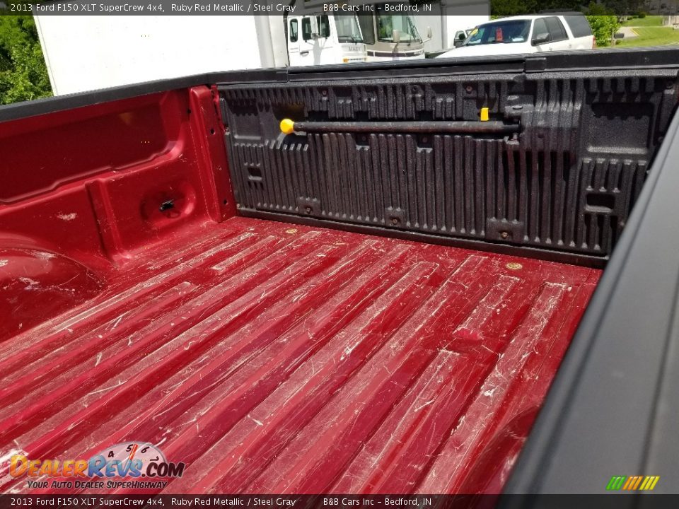 2013 Ford F150 XLT SuperCrew 4x4 Ruby Red Metallic / Steel Gray Photo #13