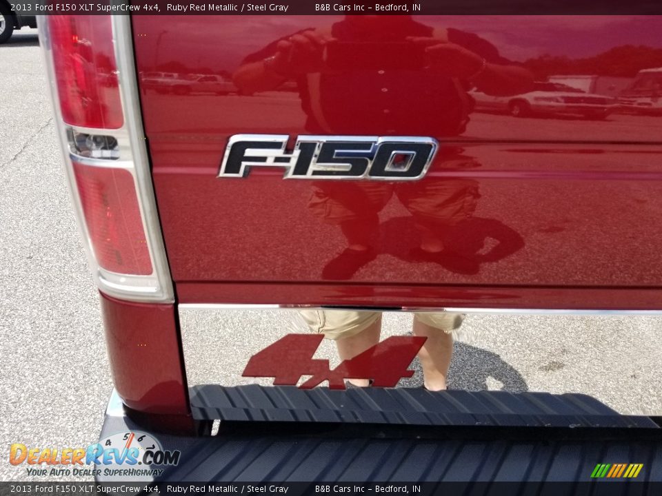 2013 Ford F150 XLT SuperCrew 4x4 Ruby Red Metallic / Steel Gray Photo #15