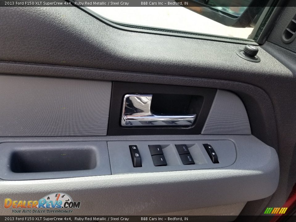 2013 Ford F150 XLT SuperCrew 4x4 Ruby Red Metallic / Steel Gray Photo #16