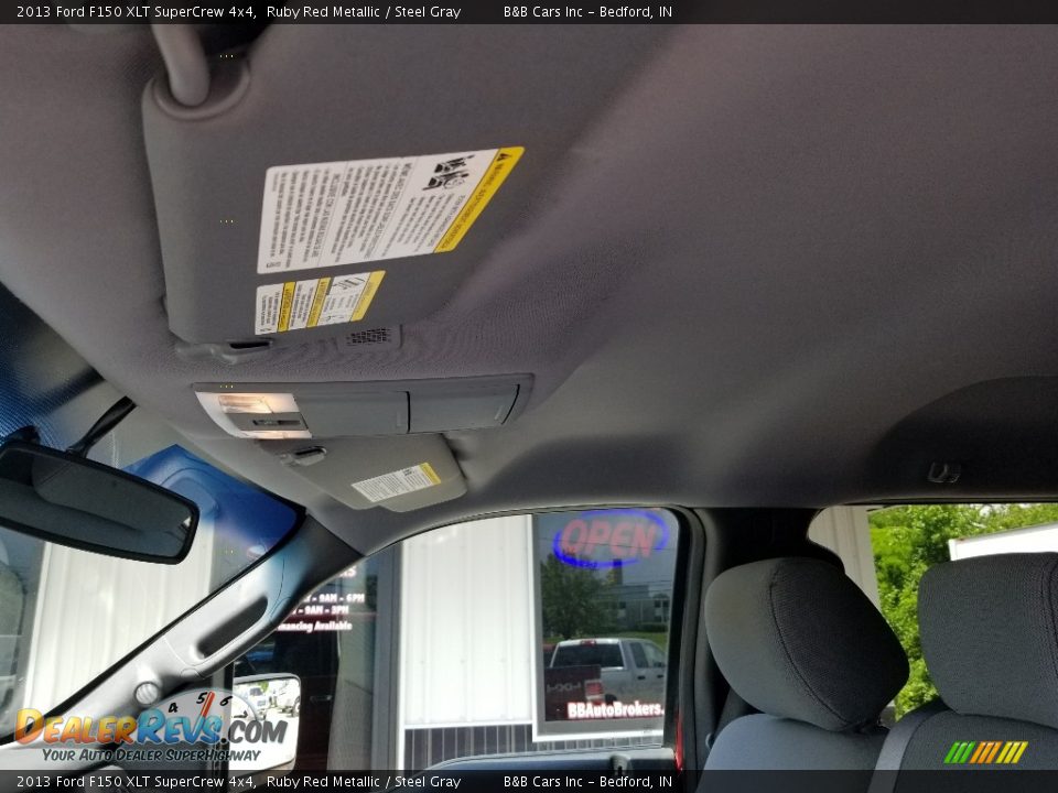 2013 Ford F150 XLT SuperCrew 4x4 Ruby Red Metallic / Steel Gray Photo #27