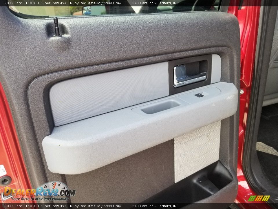 2013 Ford F150 XLT SuperCrew 4x4 Ruby Red Metallic / Steel Gray Photo #28