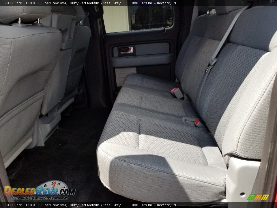 2013 Ford F150 XLT SuperCrew 4x4 Ruby Red Metallic / Steel Gray Photo #29