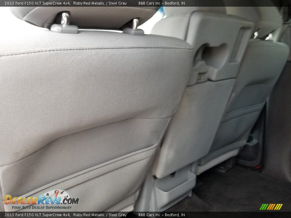 2013 Ford F150 XLT SuperCrew 4x4 Ruby Red Metallic / Steel Gray Photo #31
