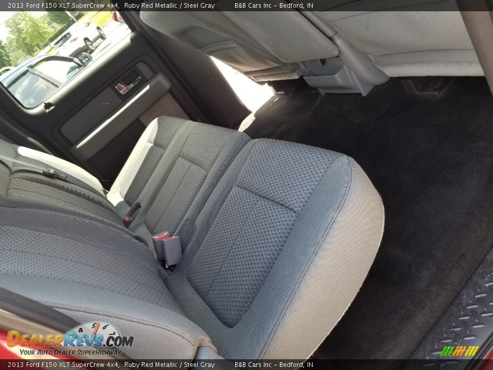 2013 Ford F150 XLT SuperCrew 4x4 Ruby Red Metallic / Steel Gray Photo #33