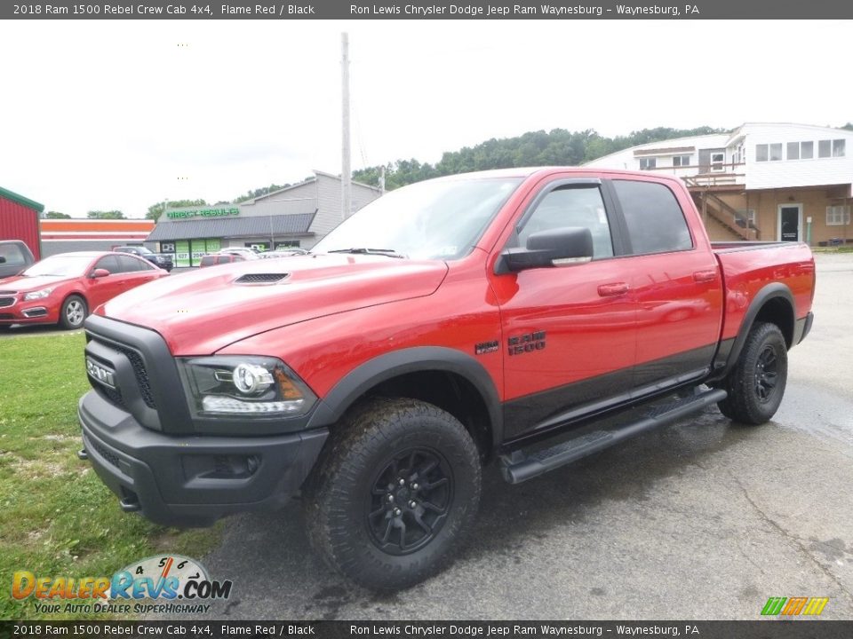 2018 Ram 1500 Rebel Crew Cab 4x4 Flame Red / Black Photo #1