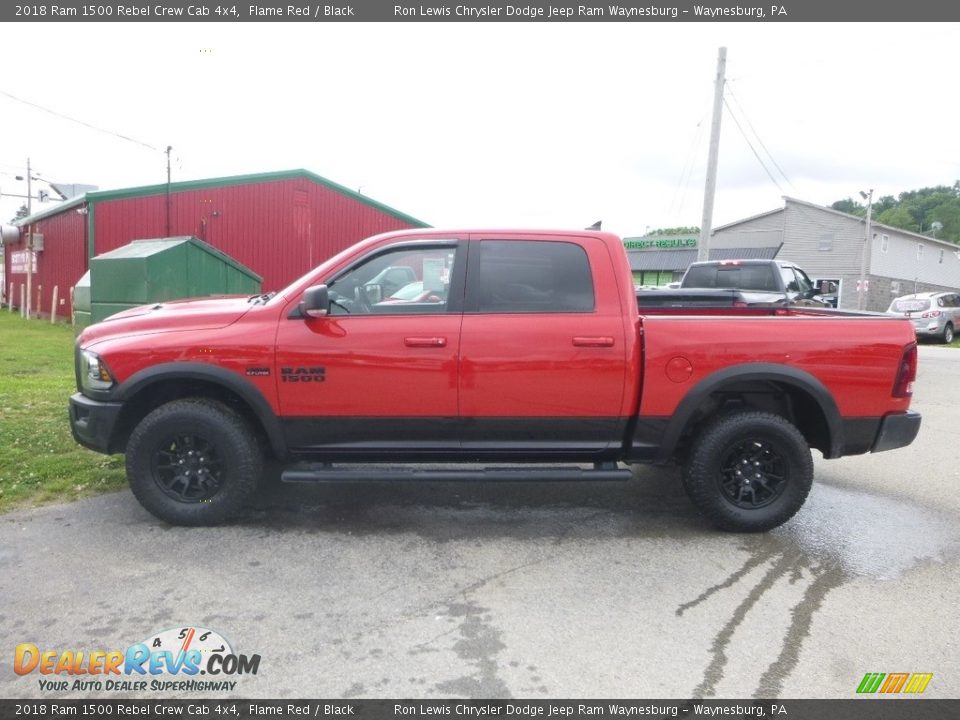 2018 Ram 1500 Rebel Crew Cab 4x4 Flame Red / Black Photo #2