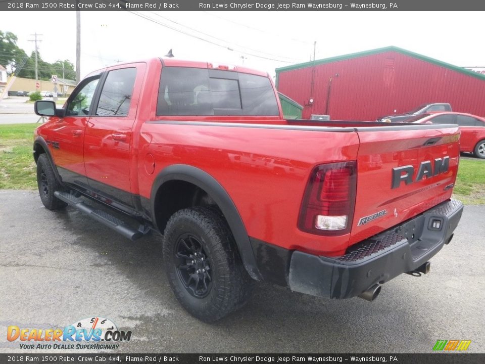 2018 Ram 1500 Rebel Crew Cab 4x4 Flame Red / Black Photo #3