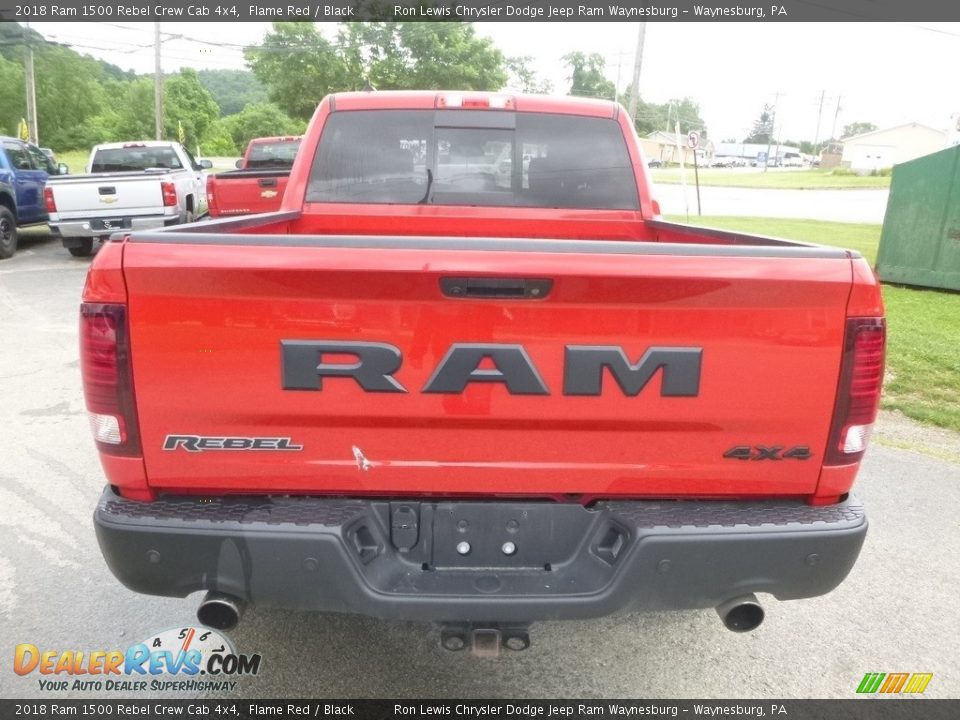 2018 Ram 1500 Rebel Crew Cab 4x4 Flame Red / Black Photo #4