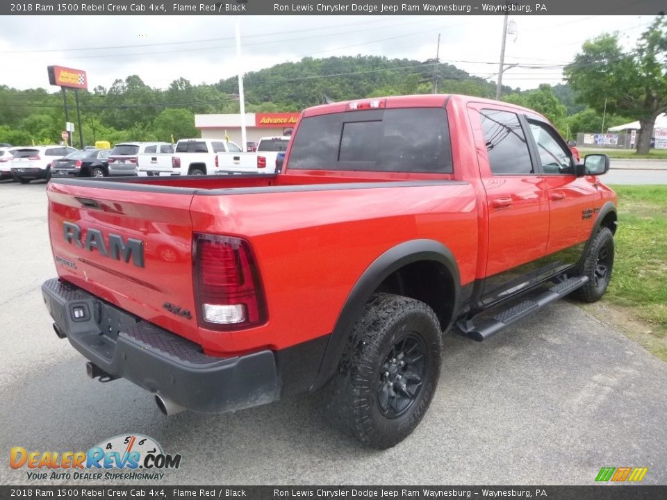 2018 Ram 1500 Rebel Crew Cab 4x4 Flame Red / Black Photo #5