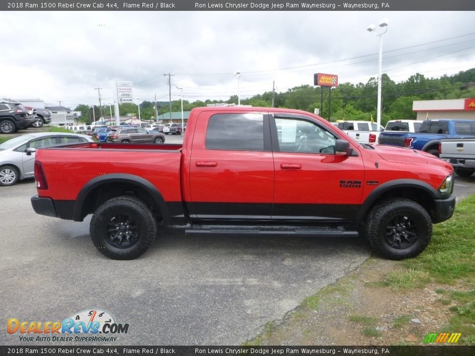 2018 Ram 1500 Rebel Crew Cab 4x4 Flame Red / Black Photo #6