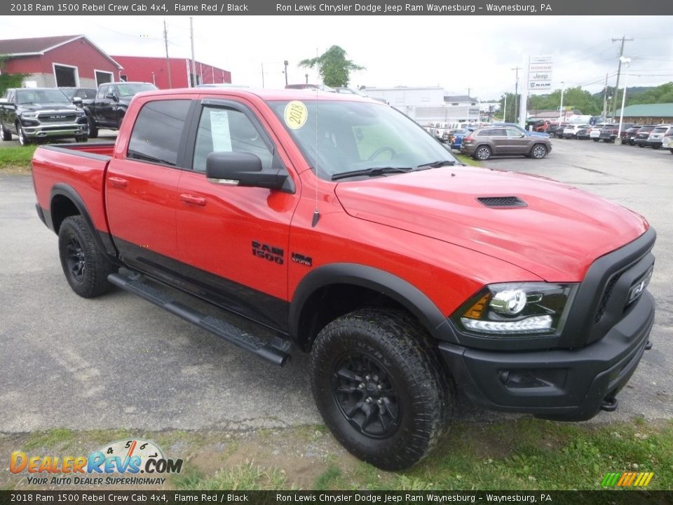 2018 Ram 1500 Rebel Crew Cab 4x4 Flame Red / Black Photo #7