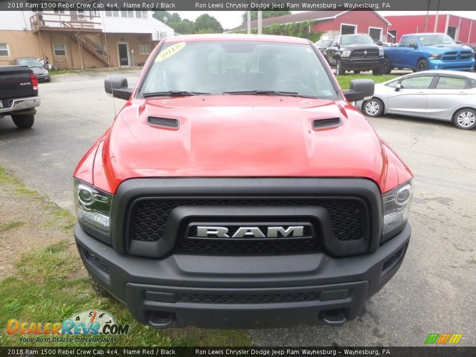 2018 Ram 1500 Rebel Crew Cab 4x4 Flame Red / Black Photo #8