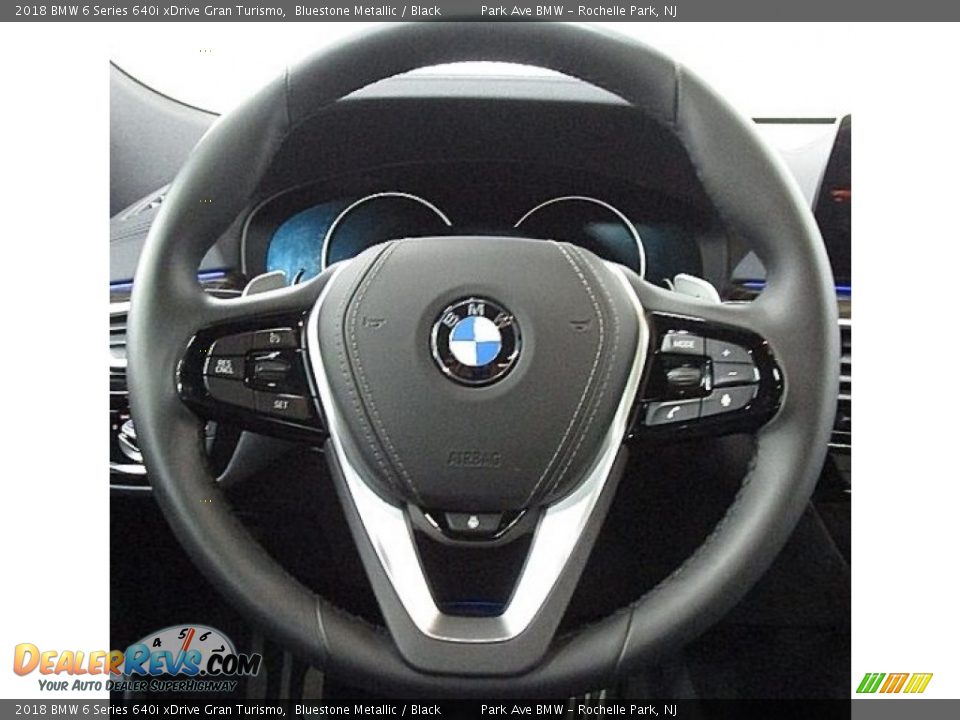 2018 BMW 6 Series 640i xDrive Gran Turismo Bluestone Metallic / Black Photo #22