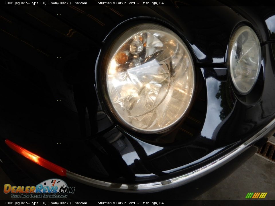 2006 Jaguar S-Type 3.0 Ebony Black / Charcoal Photo #2