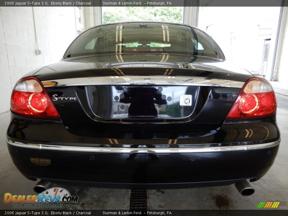 2006 Jaguar S-Type 3.0 Ebony Black / Charcoal Photo #6