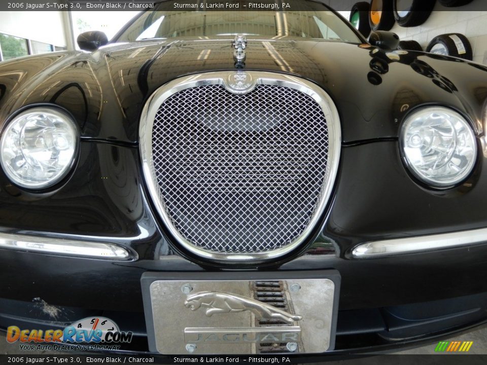 2006 Jaguar S-Type 3.0 Ebony Black / Charcoal Photo #12