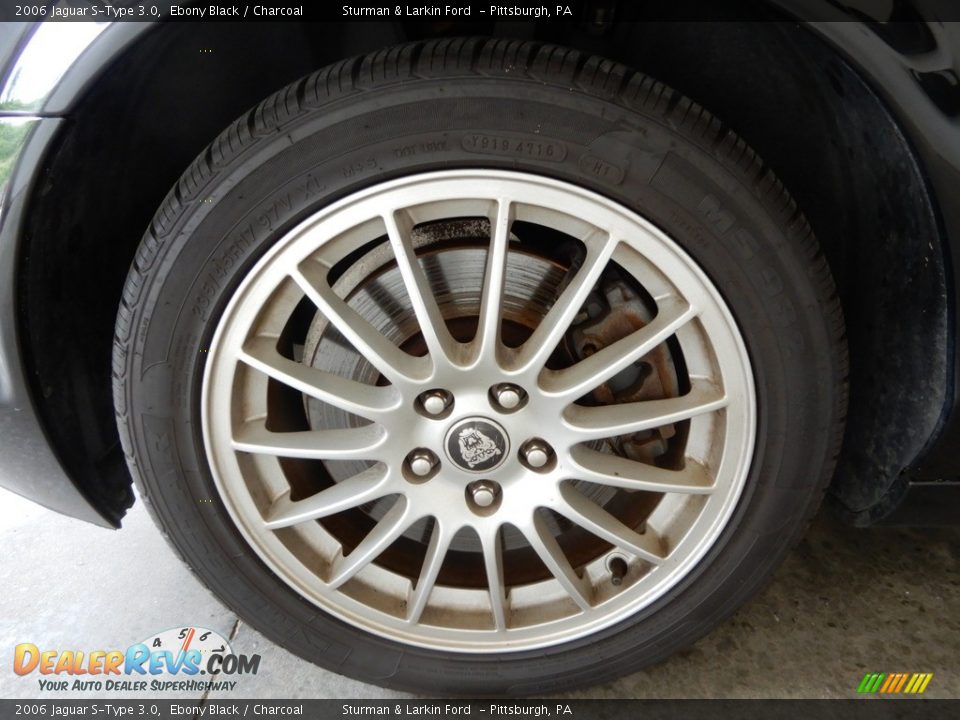 2006 Jaguar S-Type 3.0 Ebony Black / Charcoal Photo #13